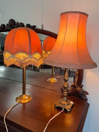 2 x Metal VintageTable Lamps