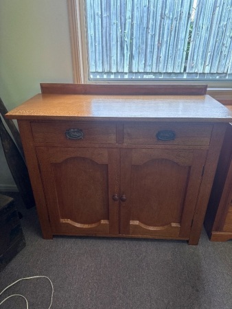 Silky Oak Side Board