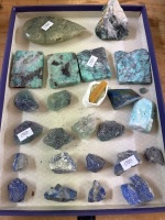 Lot of Blue and Green Crystals - 2