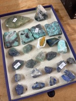 Lot of Blue and Green Crystals - 3