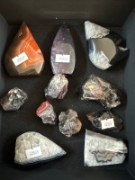 Lot of Dark Coloured Crystals - 2