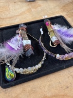 2 Crystal Healing Wands and 2 Crystal Crowns - 2