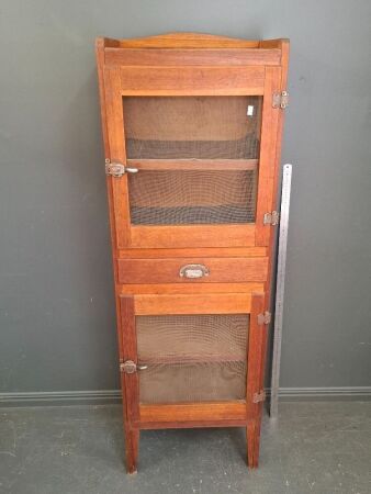 1940s Australian Meat Safe with Australian Furniture Standard S1 sticker