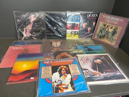15 Mixed Genre Vinyl Records
