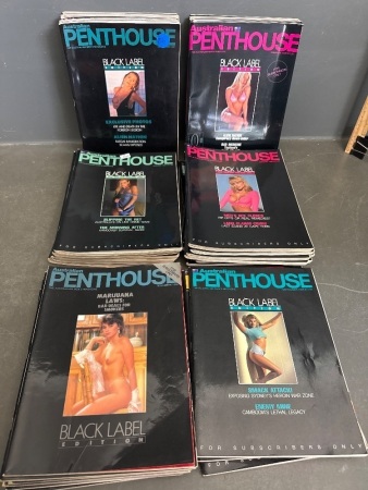Selection of Australian Penthouse Black Label Edition