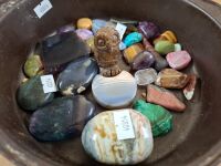 Asst of Polished Gemstones & Crystals