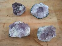 4 Amethyst Geode Clusters