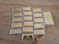 Assortment of Australian Gold Plated Bars - 2