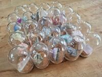Lot of Raw Crystals in Glass Display Jars - 3