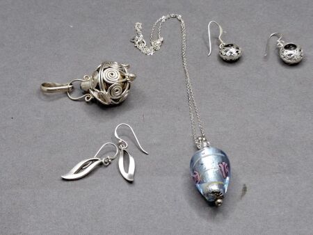 Mixed Silver Jewellery Lot