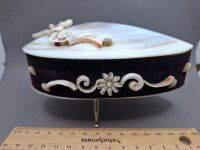 Mid Century Shell Jewellery Box and Vaccari Tagliapietra Murano Necklace - Made in Italy - 2