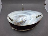 Mid Century Shell Jewellery Box and Vaccari Tagliapietra Murano Necklace - Made in Italy - 3