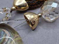 Mid Century Shell Jewellery Box and Vaccari Tagliapietra Murano Necklace - Made in Italy - 4