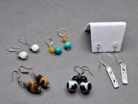 6 Stunning Pairs of Earrings - Stamped 925
