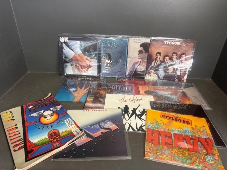 Selection of Mixed Genre LP records & Grateful Dead Poster Book
