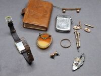 Mixed Vintage Lot - Incs Hallmarked Vesta Case, Mini Book, Seiko Watch & Jewlery - 2