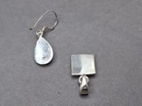 3 Pairs of Earrings and 1 Pendant - Stamped 925 - 4
