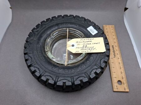 Vintage Goodyear Hi-Miler-Cross-Rib Advertising Ashtray