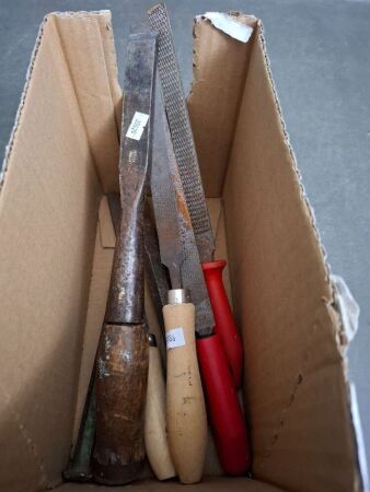 Qty of chisels & files etc