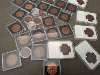 Collection of Australian 3 Pence, One Penny, Half Penny and Shilling Coins - 3