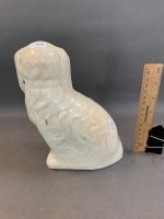 Antique Staffordshire Pottery Comfort Dog - 3