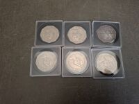 6 Collectable Tuvalu One Dollar Coins - 2