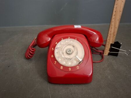 Rotary Dial Vintage Red Phone