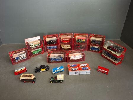 Collection of Boxed and Unboxed Matchbox Vehicles