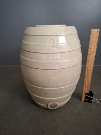Mid Century Stoneware R Fowler 37 Sydney Barrel