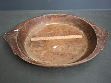 Large Antique Indian Dough Bowl