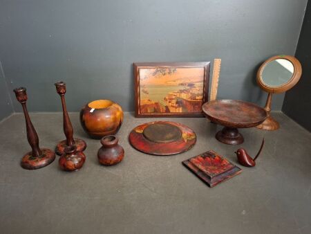 Mixed Lot of Poker Wood Decorator Items