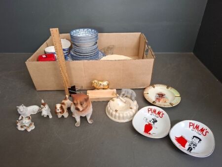 Mixed Mid Century Collectables Lot inc. Wembley Ware Ash Tray
