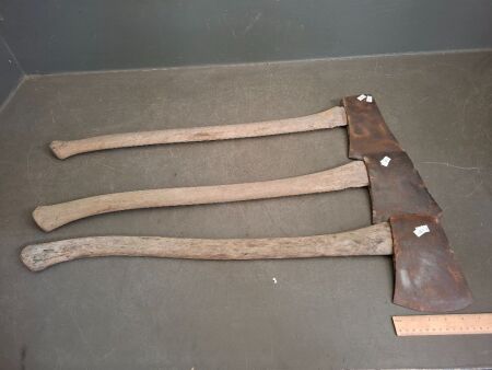 Hytest Axe 5in, Plumb 5in ( crack in the back ) & UnMarked Axe