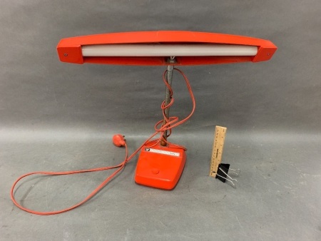 Retro Australian Pierlite Red Desk Lamp
