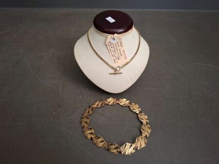 Vintage MCM Gold Toned Necklaces
