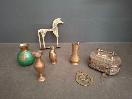 Assortment of Brass Decorator Items