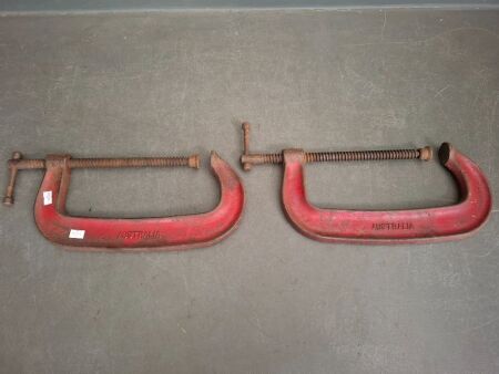 2 Large Carter 8 Australia Clamps