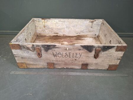 Wolseley Sheep Shearing Machines Dalgety & Co. Vintage Wooden Crate