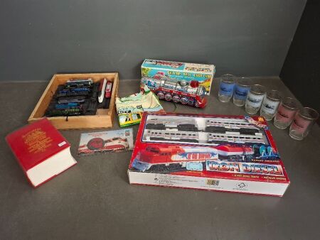 Mixed Train Collectable Lot inc.Silver Bell Choo Choo & Bradshaws Continental Railway Guide