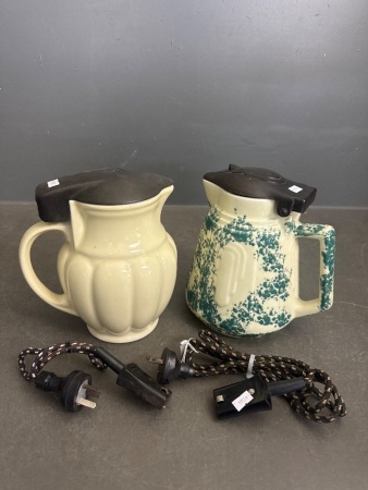 2 Ceramic Electric Jugs - Incs 1 AEI Jug - Both Incs. Element & Cord