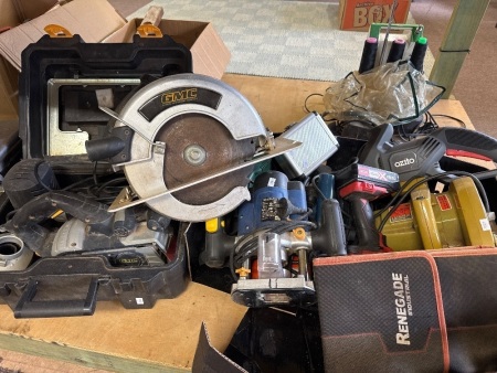 Large Lot of Power Tools inc. GMC, Ozito & Black & Decker