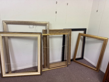 6 Large Wooden Picture Frames