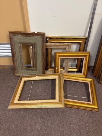 6 Various Wooden Frames (1 x Cigar Box Frame)
