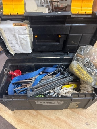 Assorted Camping Ropes, Pegs Etc