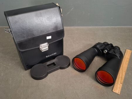 Vintage Tasco Hi-Power Zoom Binoculars in Case