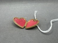 9ct Gold Heart Locket Pendant - Stamped 375 - 2