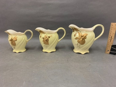 Set 3 Vintage Graduated Royal Winton Jugs