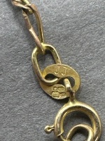 1 Tahitian Black Pearl Gold Necklace, Stamped Italy 375 - 1 9ct Gold Necklace for Restoration - 1 Mid Century Princess and Emperor Scene Pendant - 6
