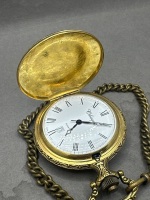 Mini Algex Pocket Watch on Necklace & Classique Quartz Swiss Made Pocket Watch on Chain in Original Box - 7