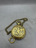 Mini Algex Pocket Watch on Necklace & Classique Quartz Swiss Made Pocket Watch on Chain in Original Box - 8